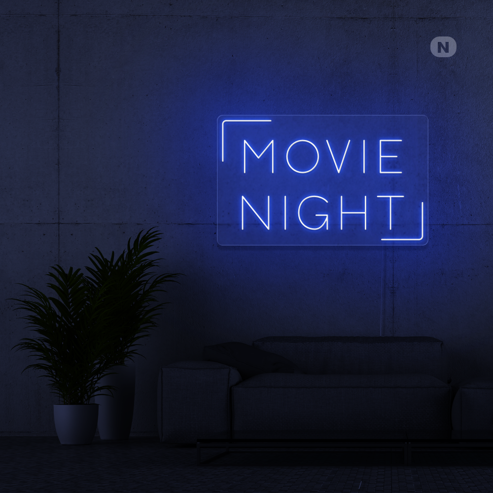 Insegna al neon Movie Night