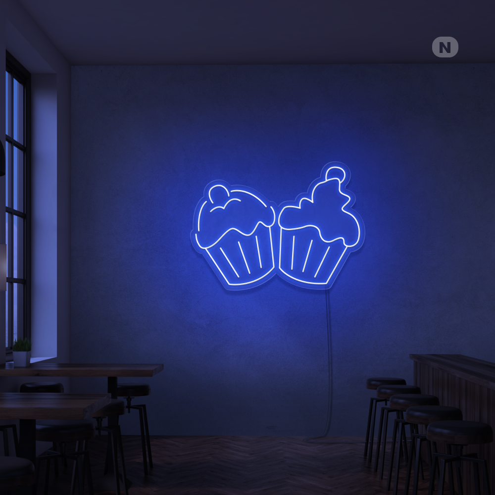 Insegna al neon Cupcakes