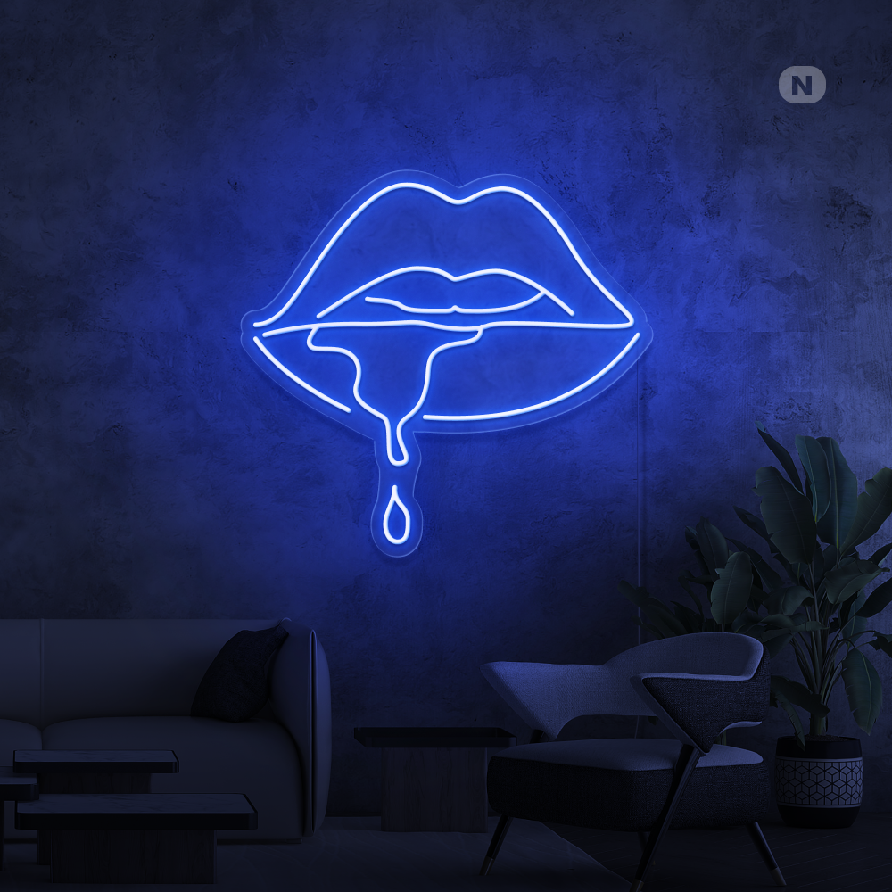 Insegna al neon Labbro Mordente