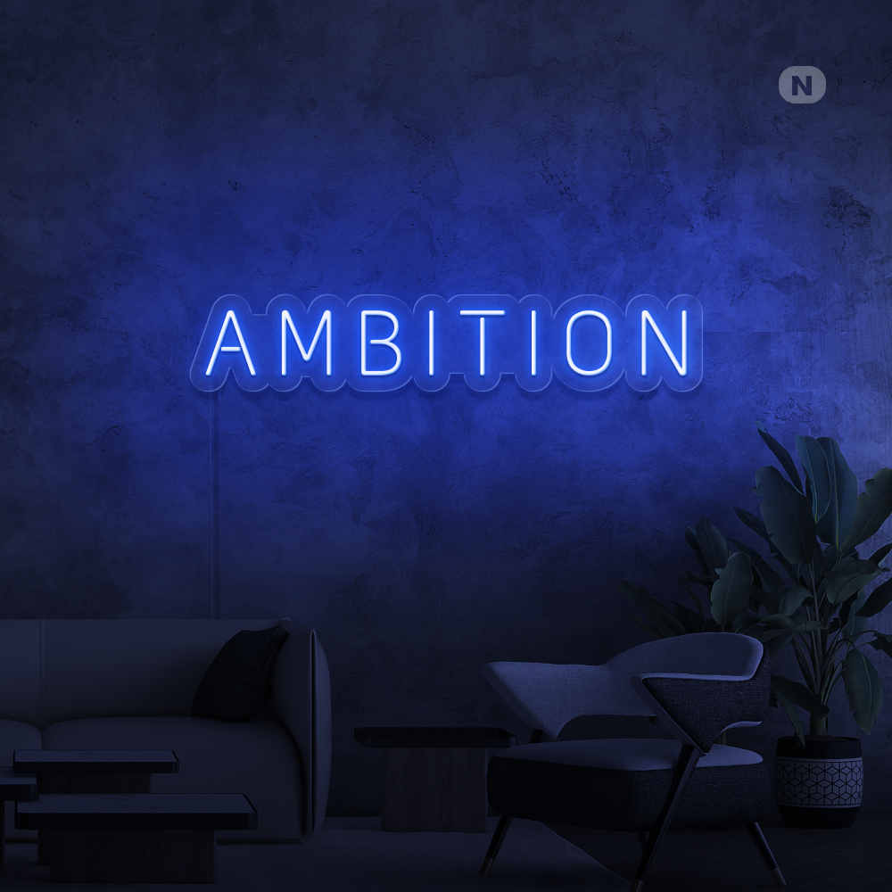 Insegna al neon Ambition