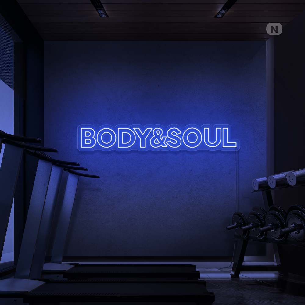 Insegna al neon Body & Soul