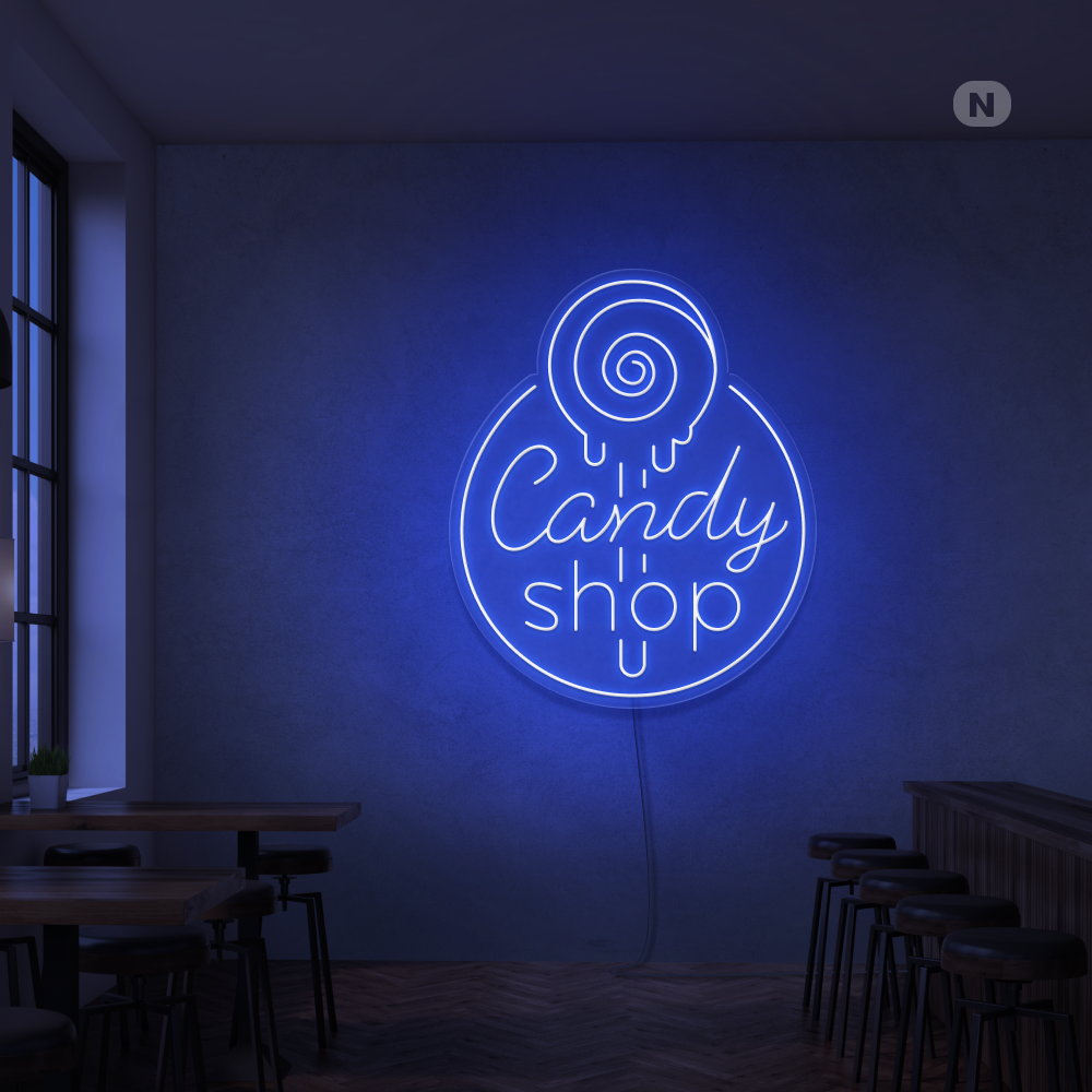 Insegna al Neon Candy Shop