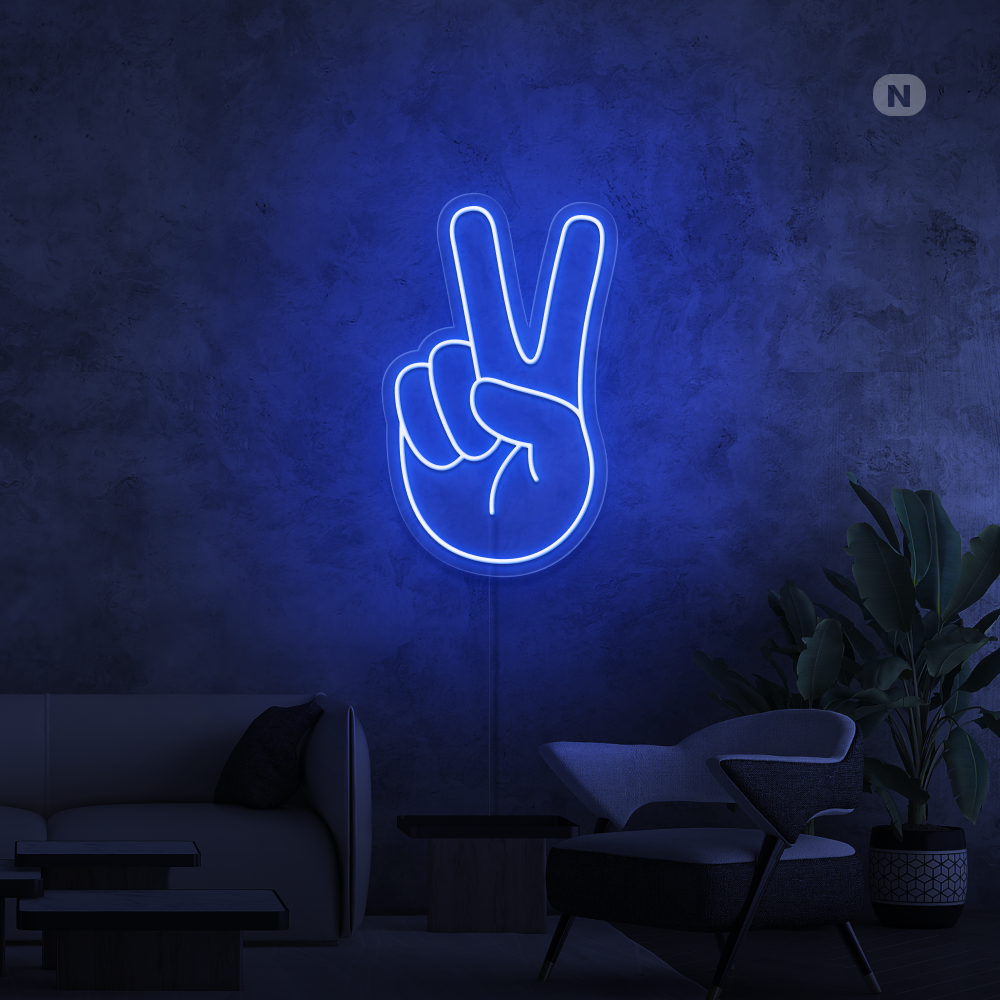 Insegna al neon Peace