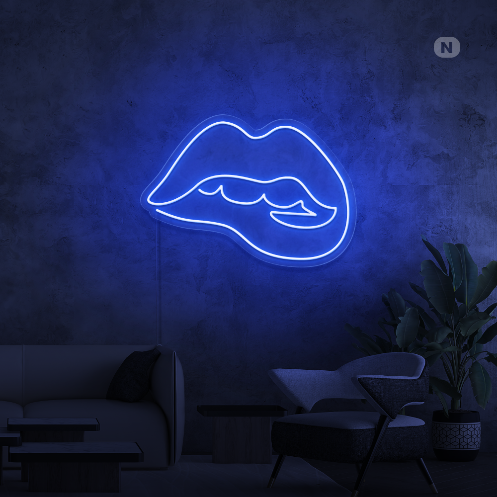 Insegna al neon Lèvres séduisantes