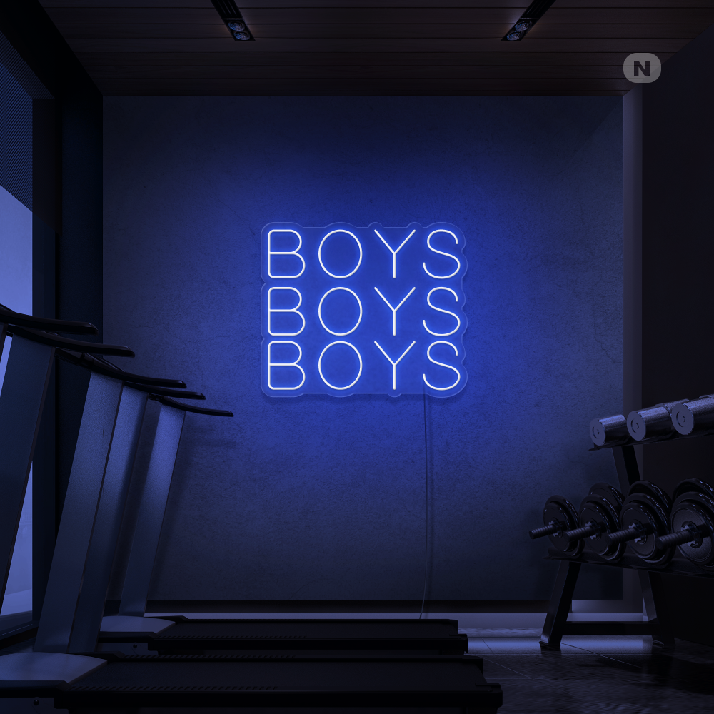 Insegna al neon Boys Boys Boys