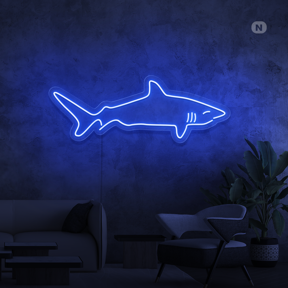 Insegna al neon Squalo