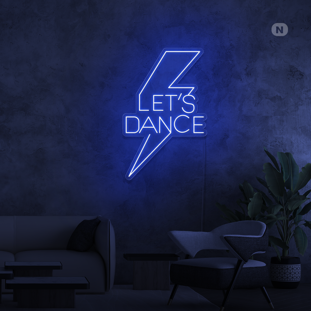 Insegna al neon Let's Dance