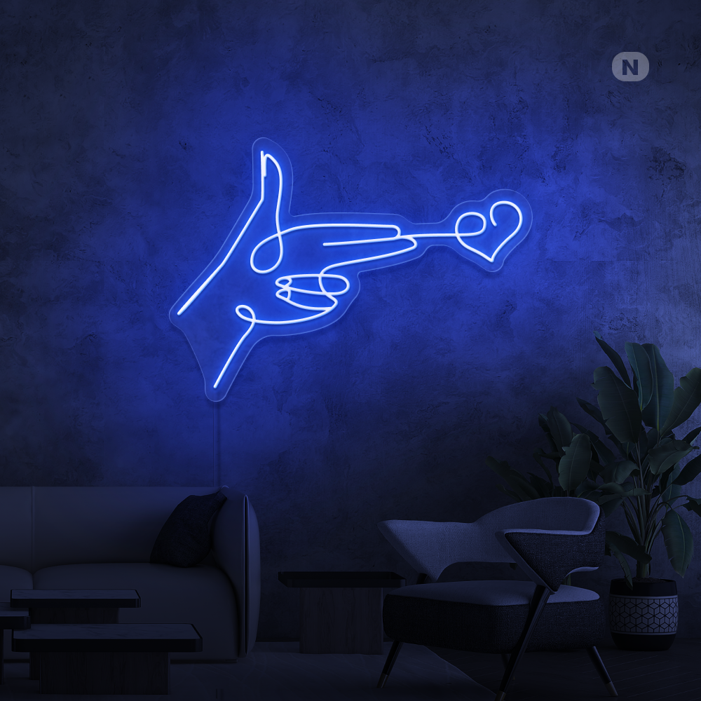 Insegna al neon Obiettivo amorevole