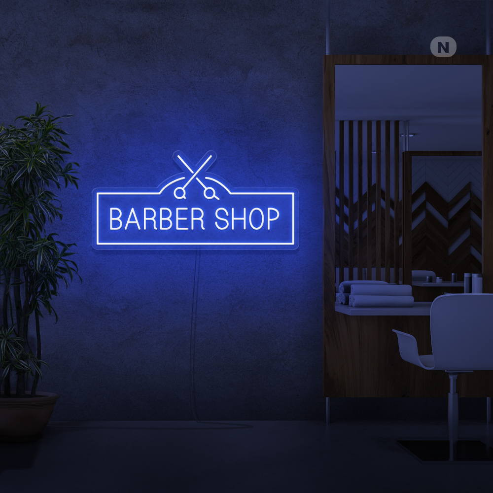Insegna al neon Barber Shop