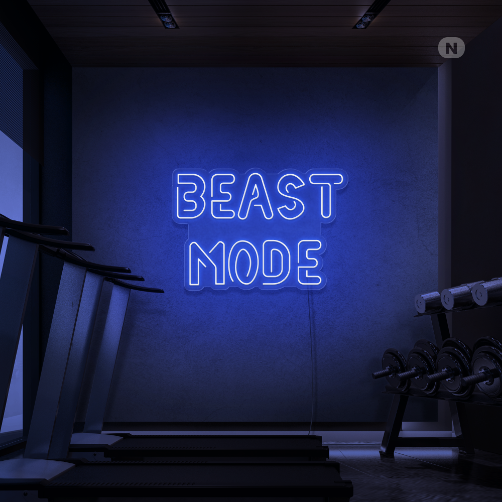 Insegna al neon Beast Mode