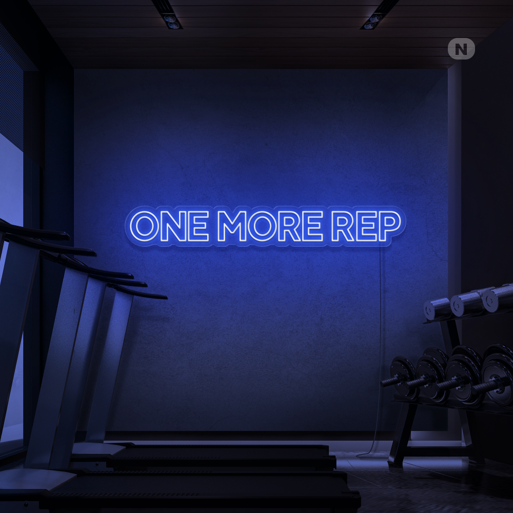 Insegna al neon One More Rep