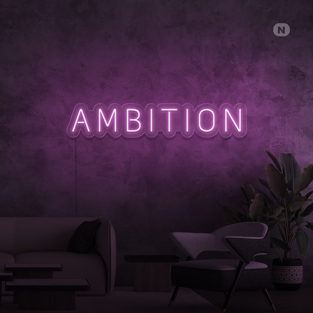 Insegna al neon Ambition