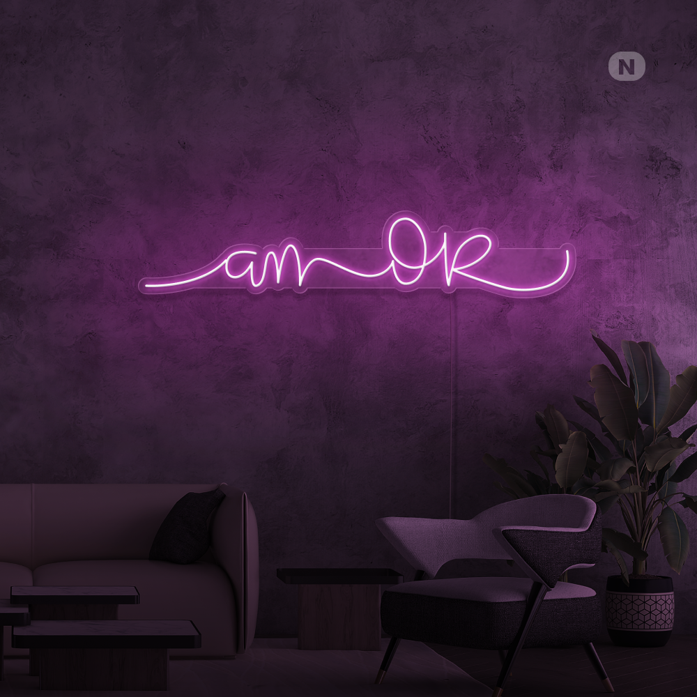 Insegna al neon L'amore 2