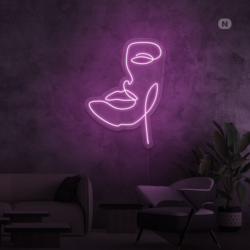 Insegna al neon Maschera