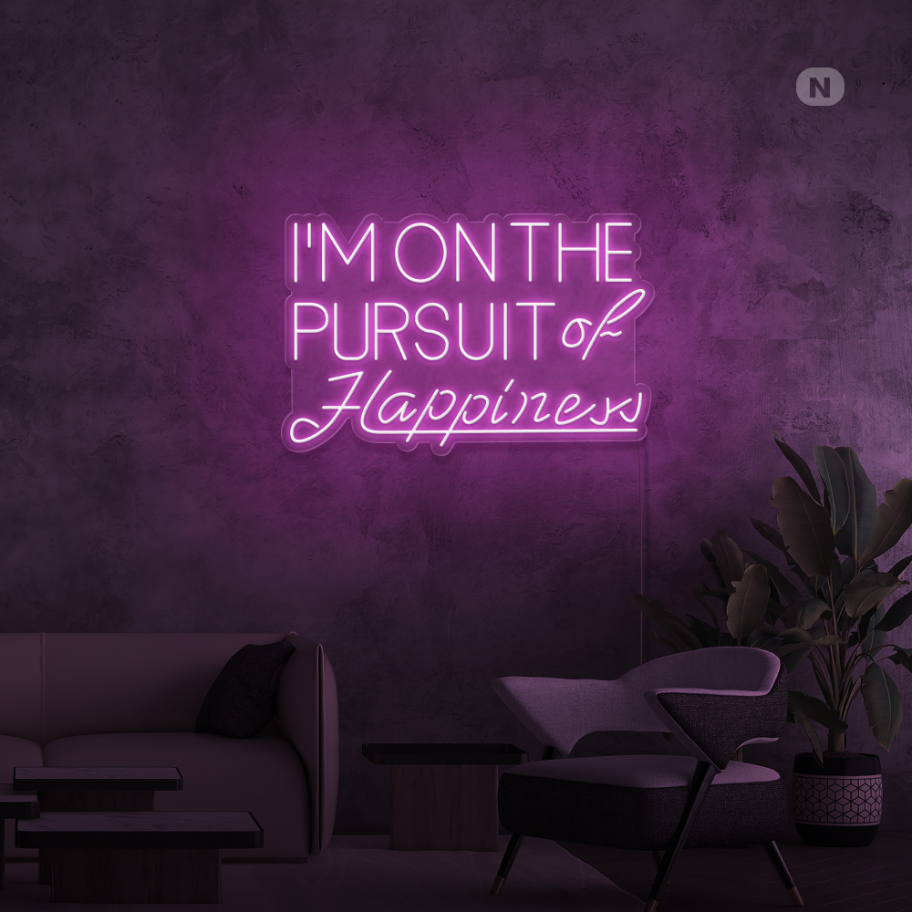 Insegna al neon Hapiness