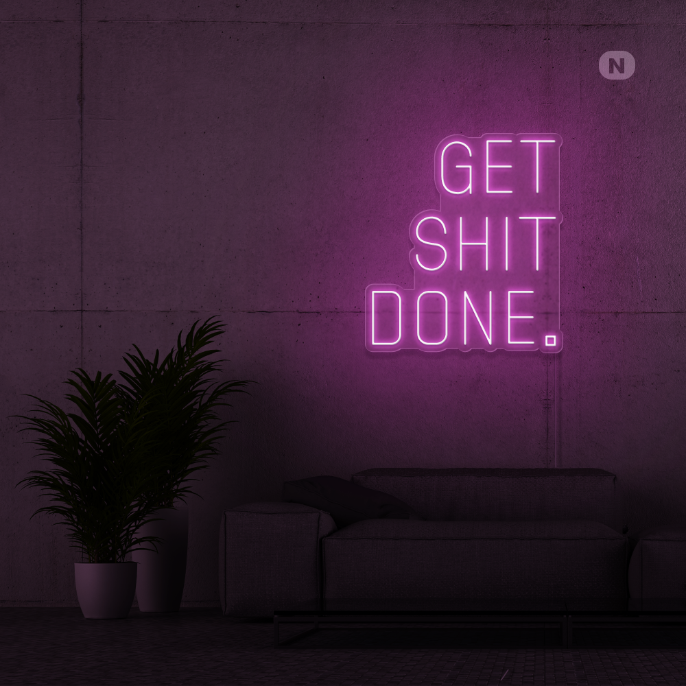 Insegna al neon Get Shit Done