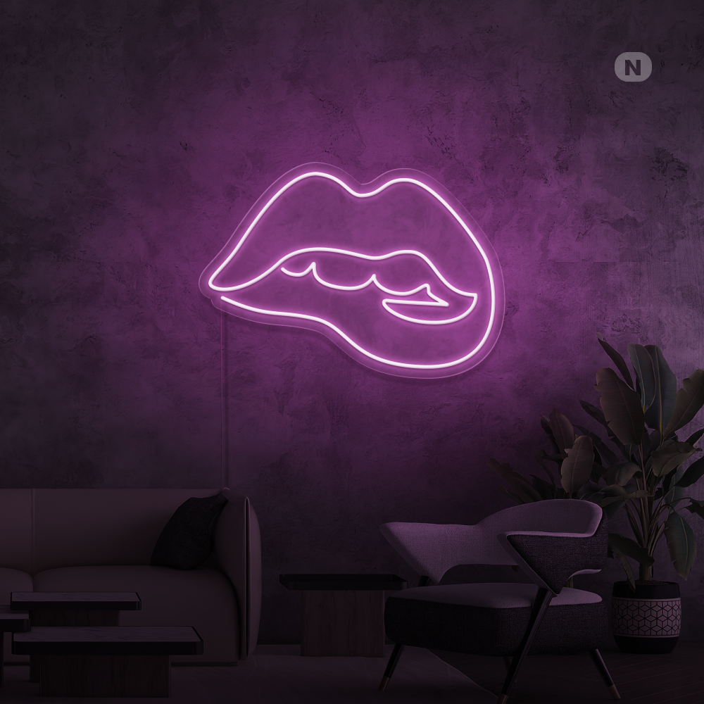 Insegna al neon Lèvres séduisantes