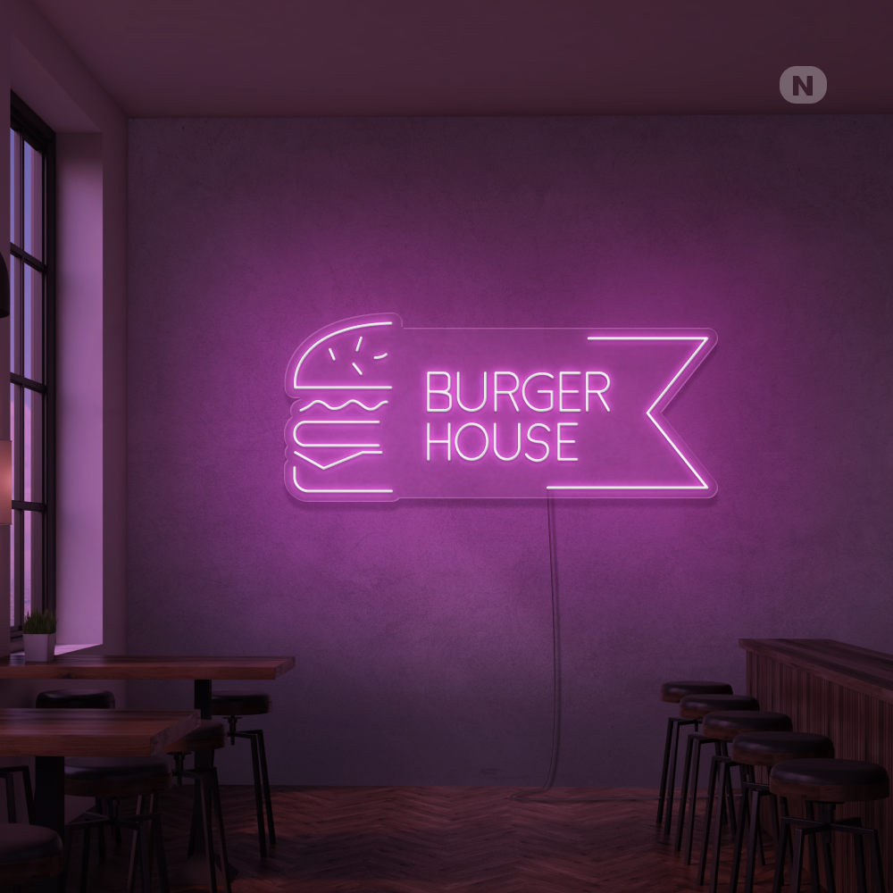 Insegan al neon Burger House