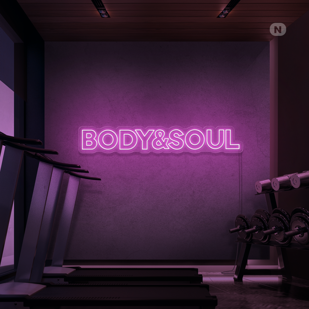 Insegna al neon Body & Soul