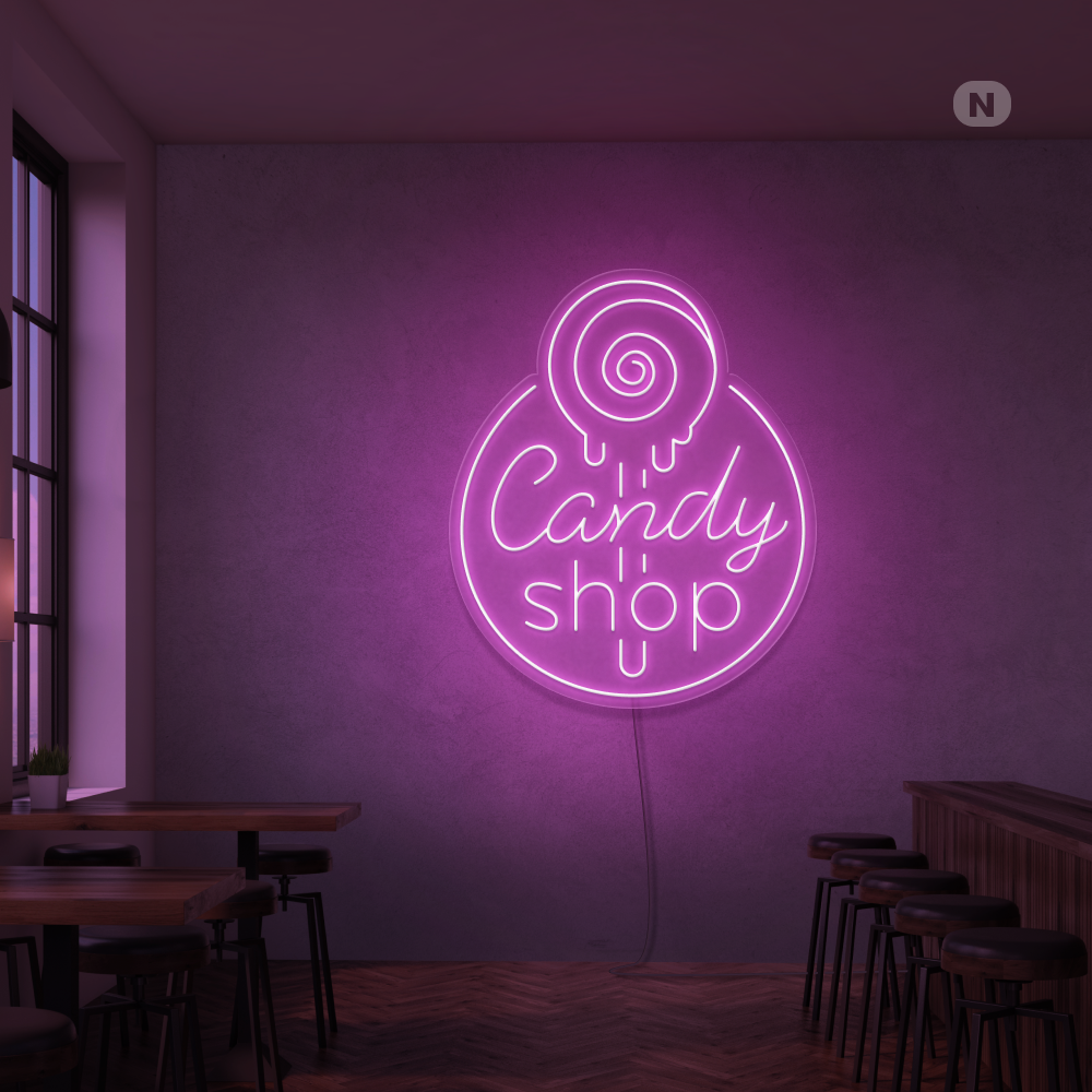 Insegna al Neon Candy Shop