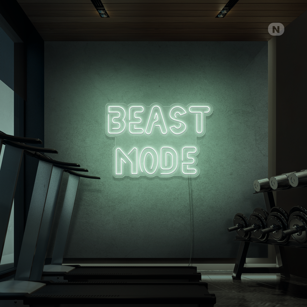 Insegna al neon Beast Mode