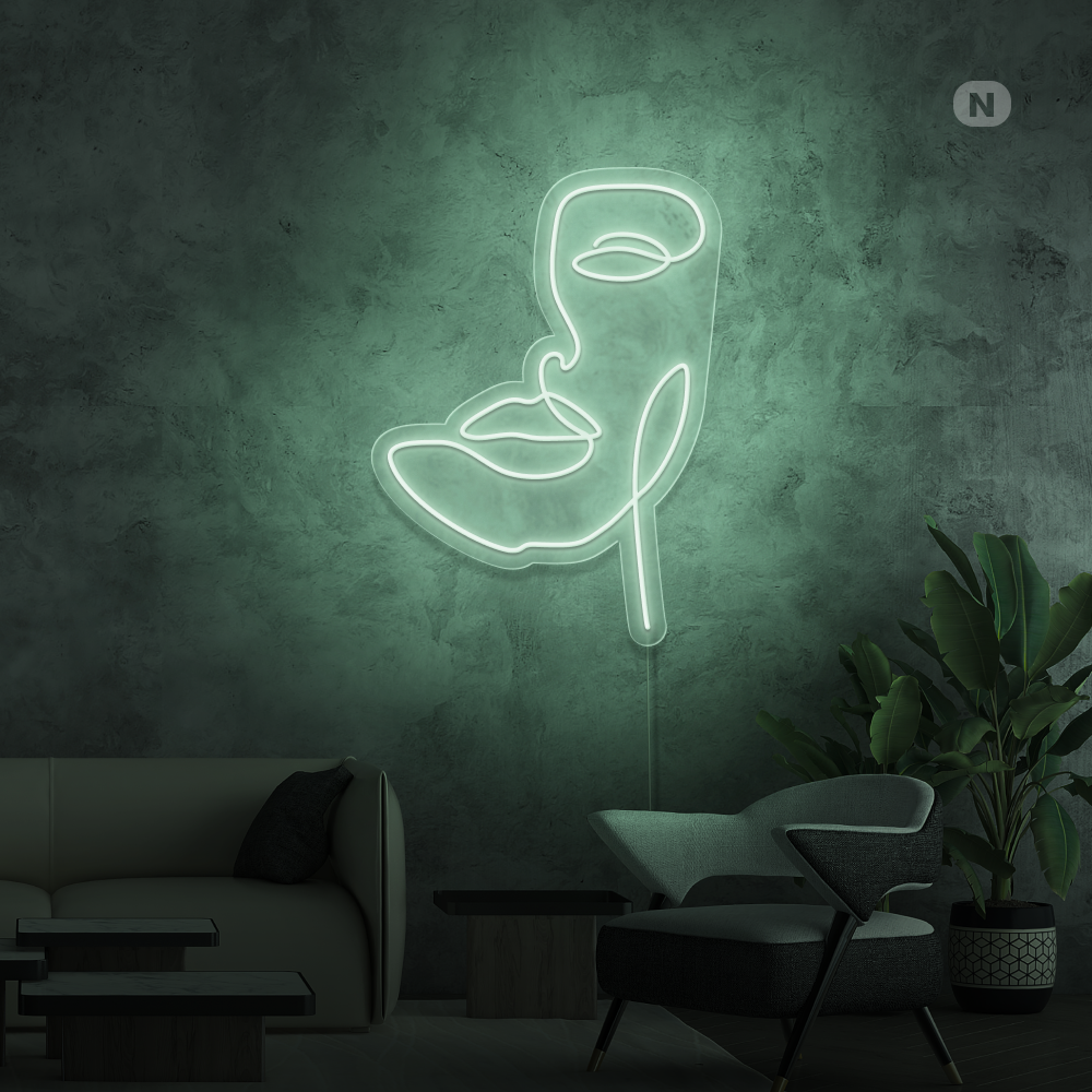 Insegna al neon Maschera