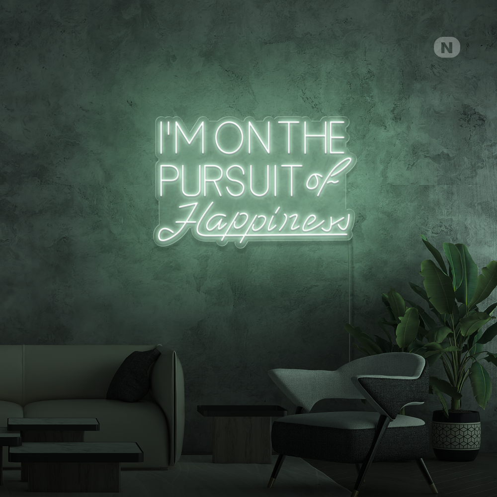 Insegna al neon Hapiness