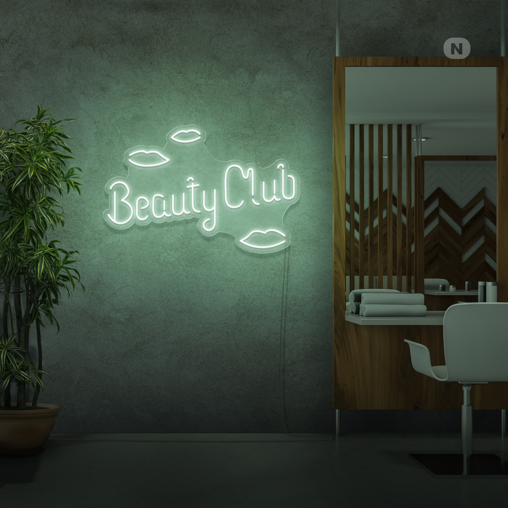 Insegna al neon Beauty Club