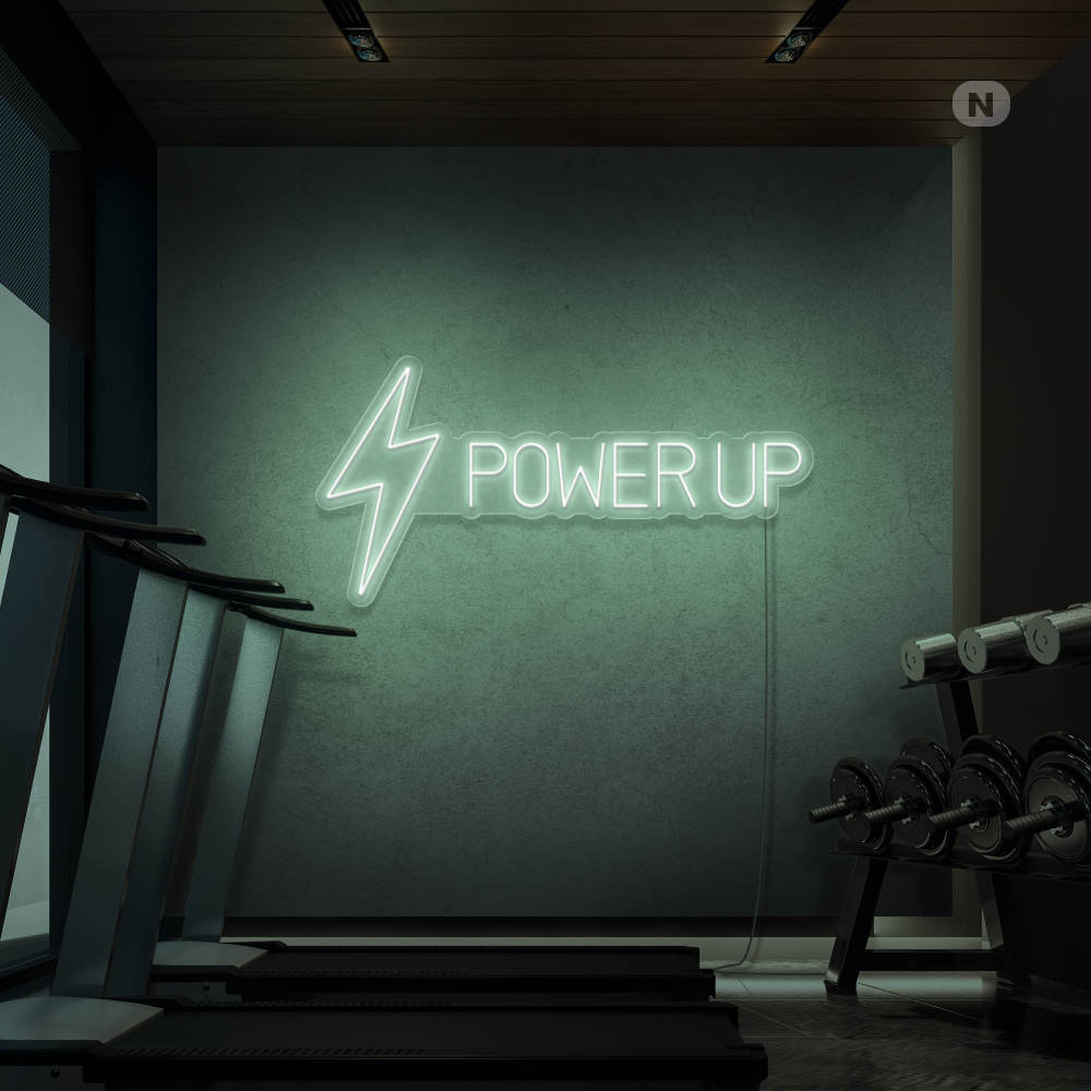 Insegna al neon Power Up