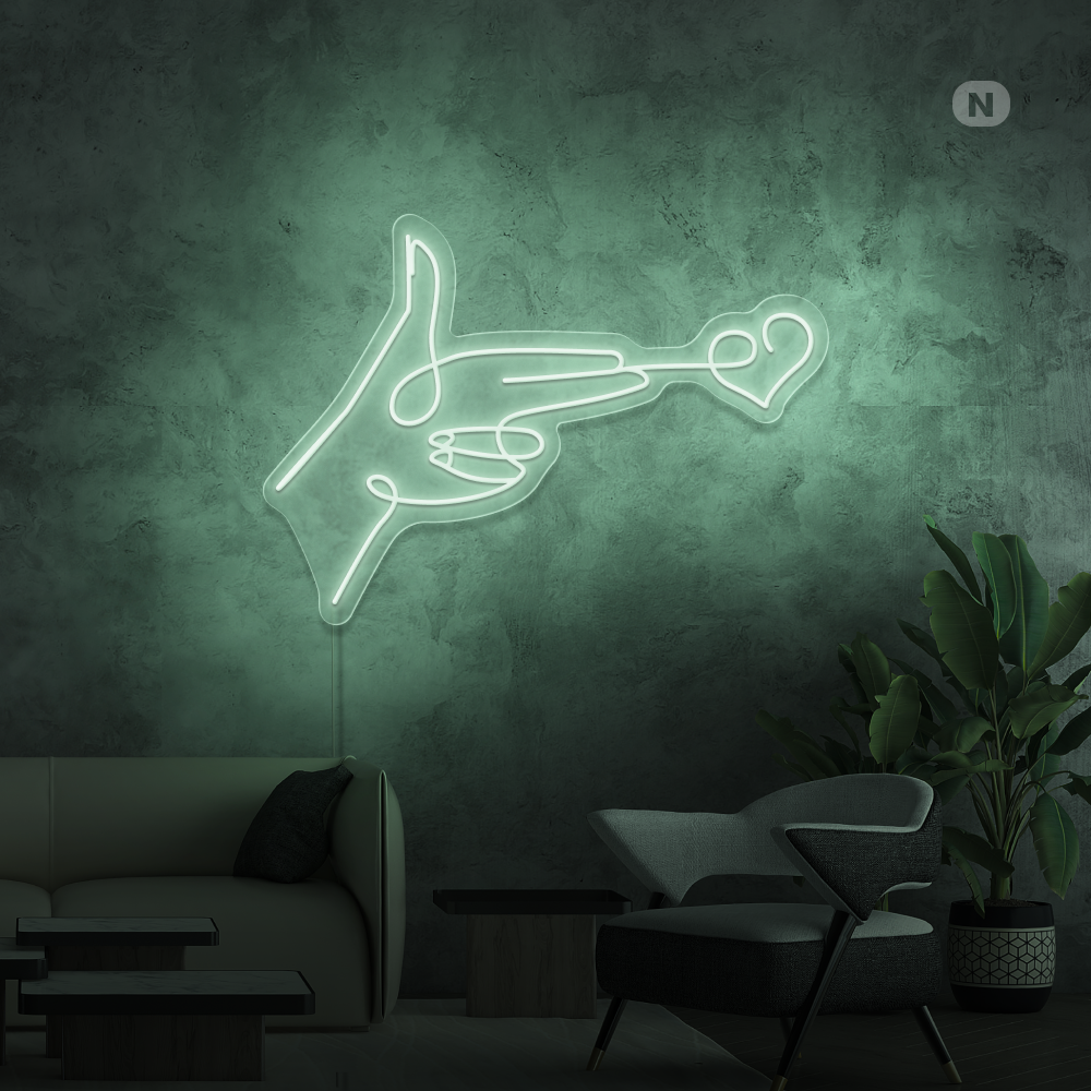 Insegna al neon Obiettivo amorevole