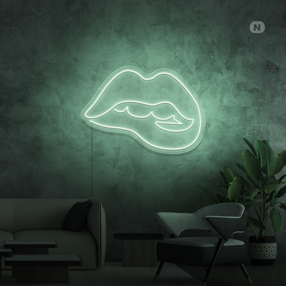 Insegna al neon Lèvres séduisantes
