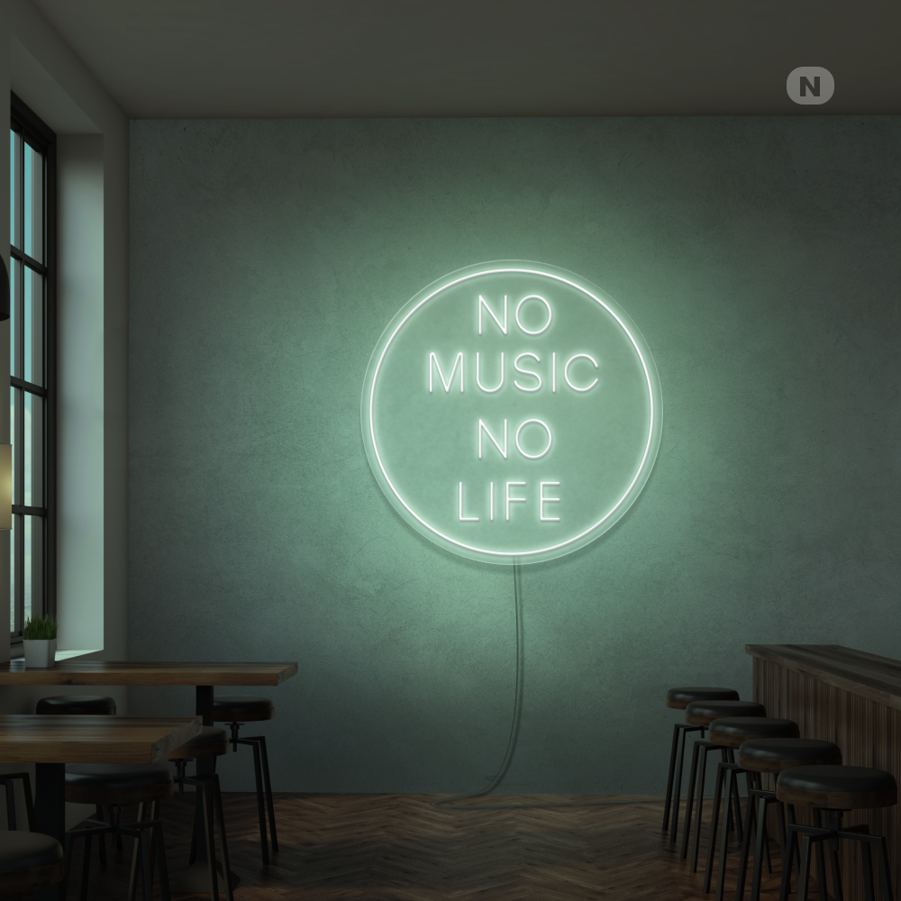 Insegna al neon No Music No Life