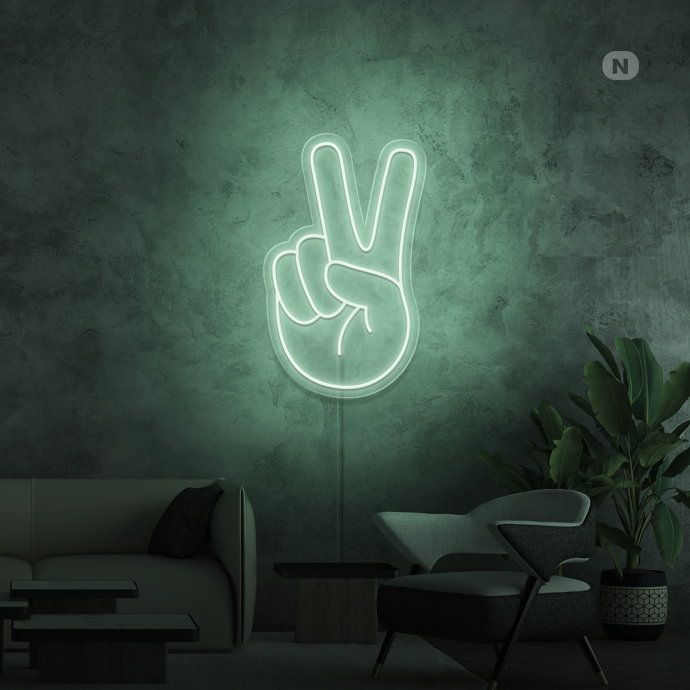 Insegna al neon Peace