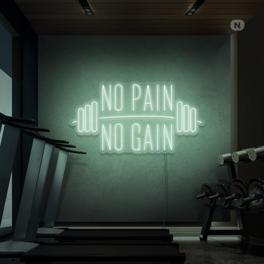 Insegna al neon No Pain No Gain