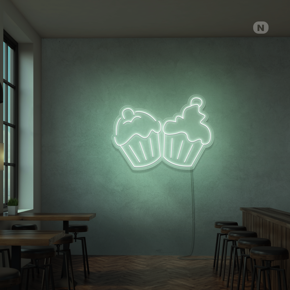 Insegna al neon Cupcakes