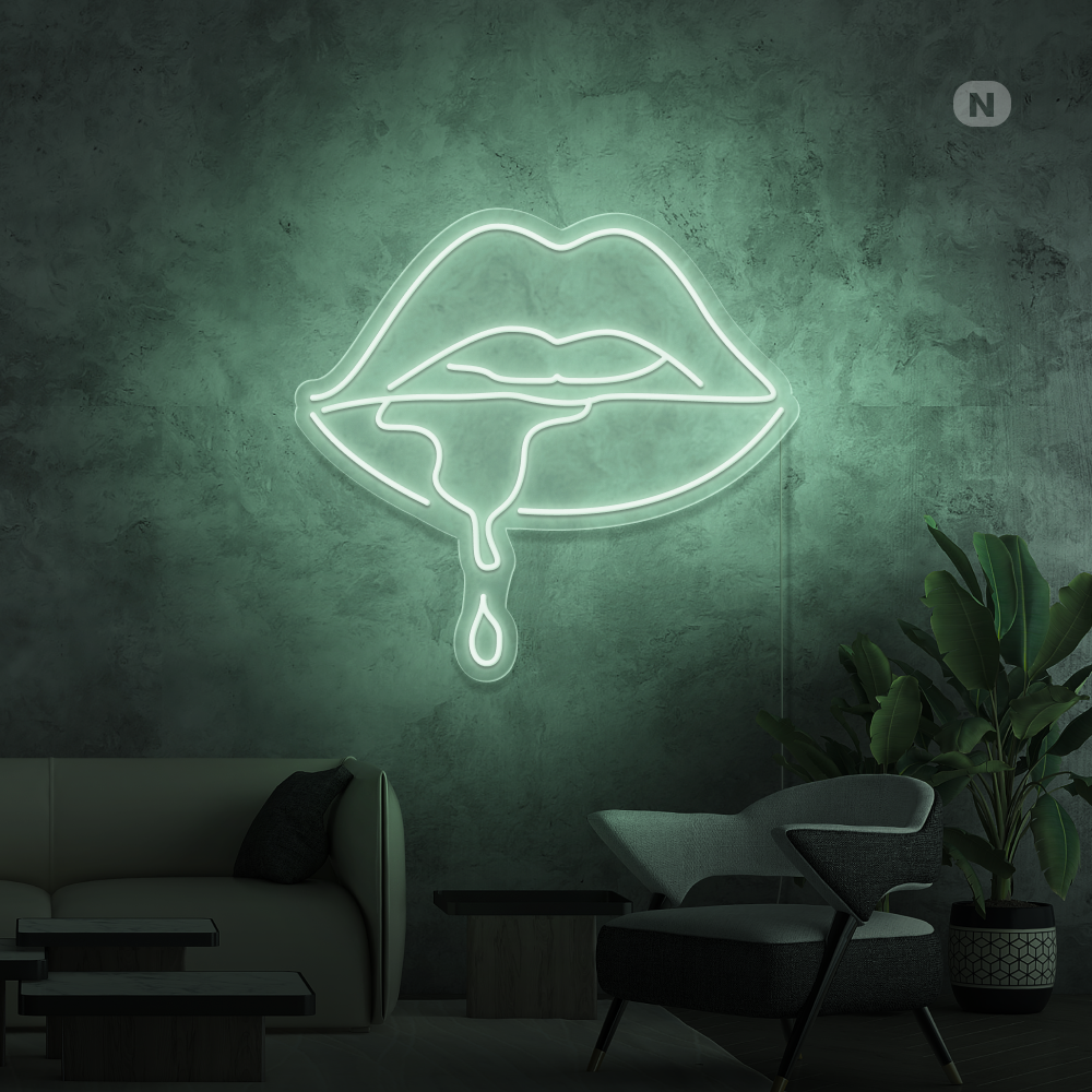 Insegna al neon Labbro Mordente