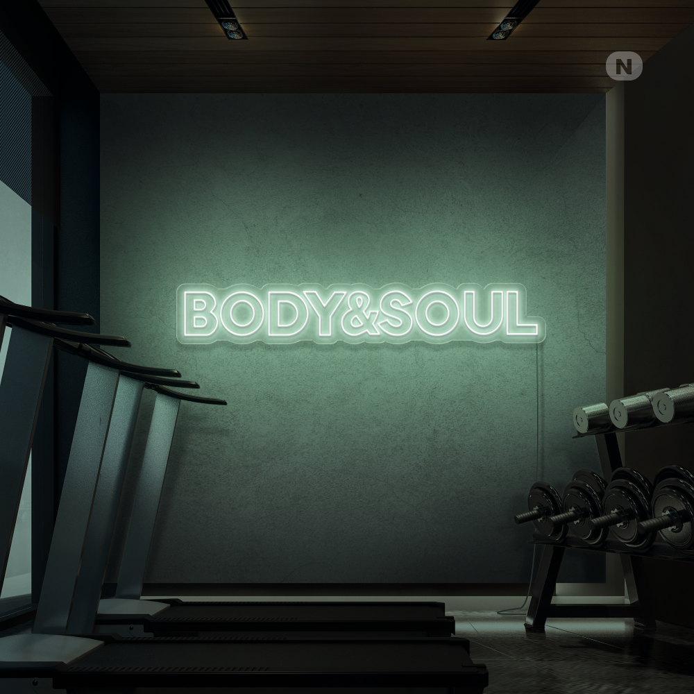 Insegna al neon Body & Soul