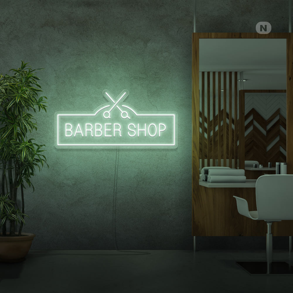 Insegna al neon Barber Shop