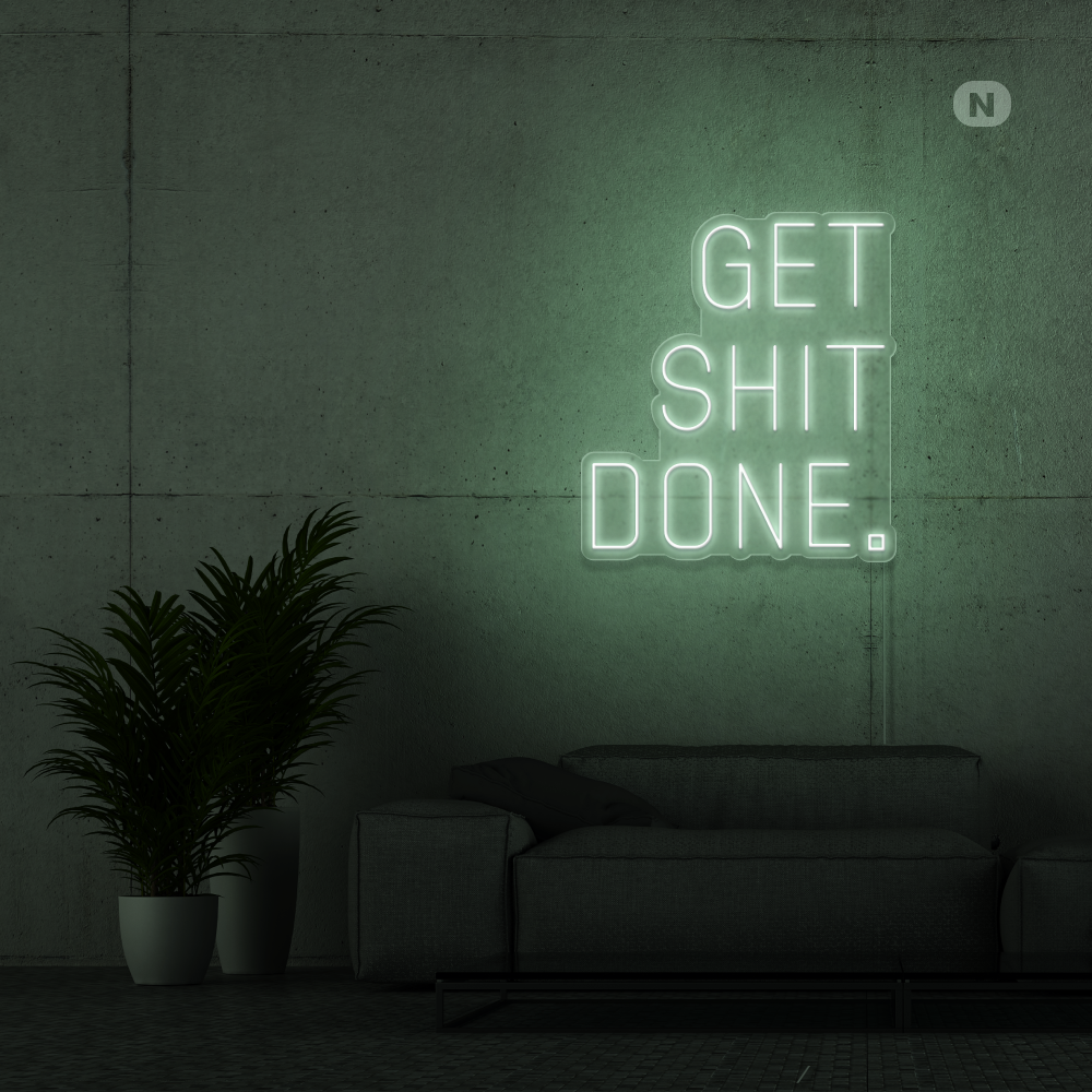 Insegna al neon Get Shit Done
