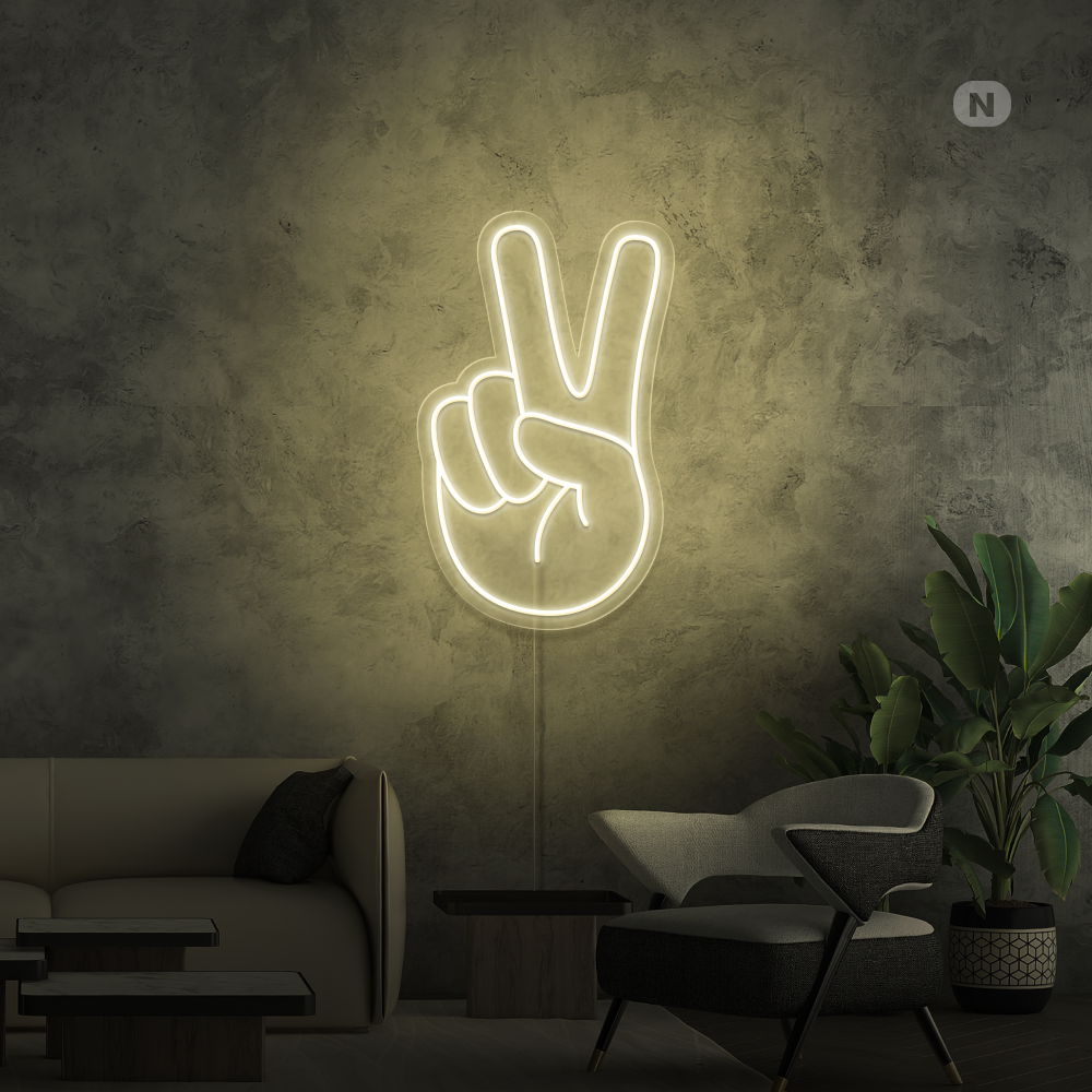 Insegna al neon Peace
