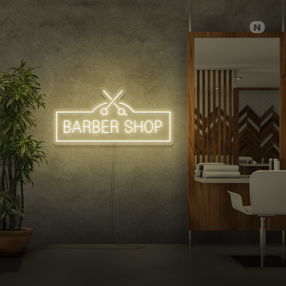 Insegna al neon Barber Shop