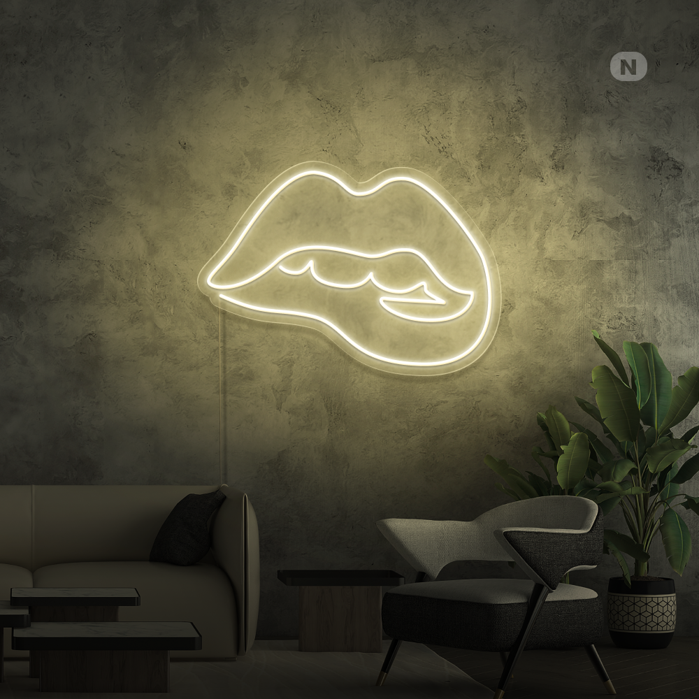 Insegna al neon Lèvres séduisantes