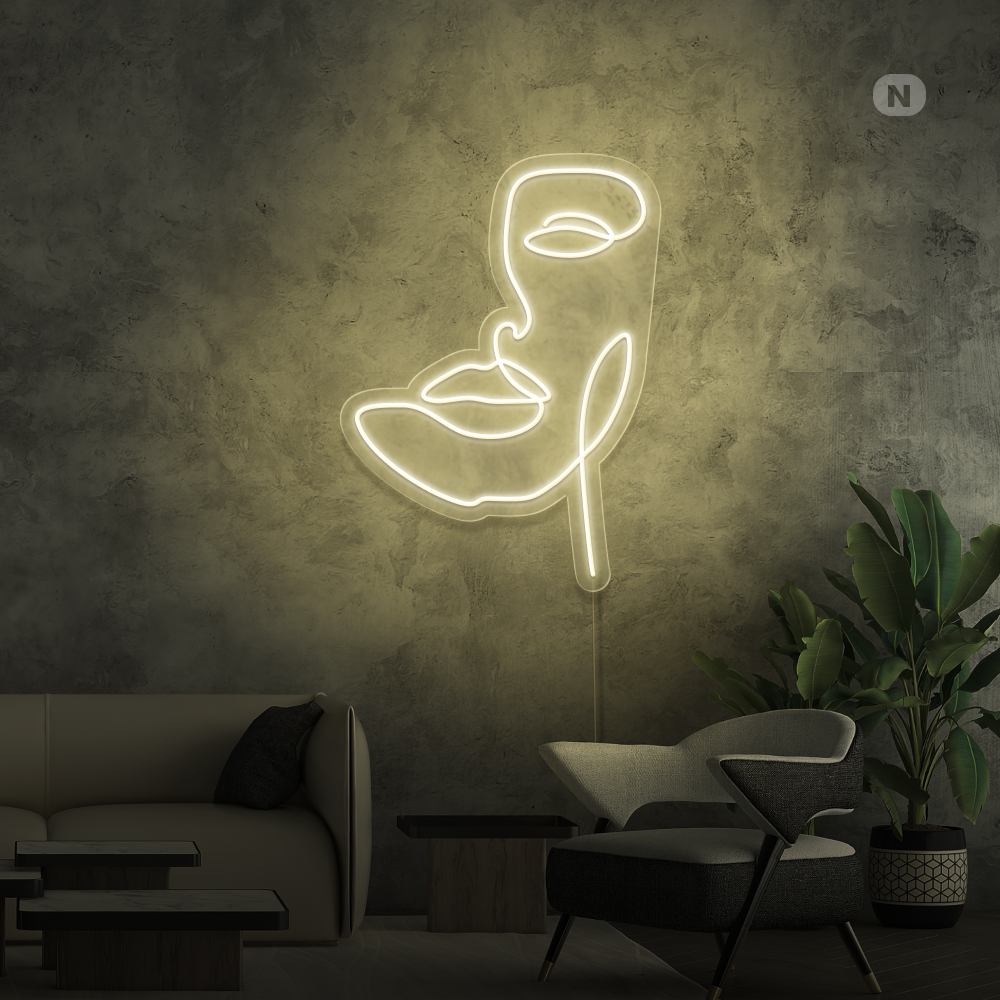 Insegna al neon Maschera