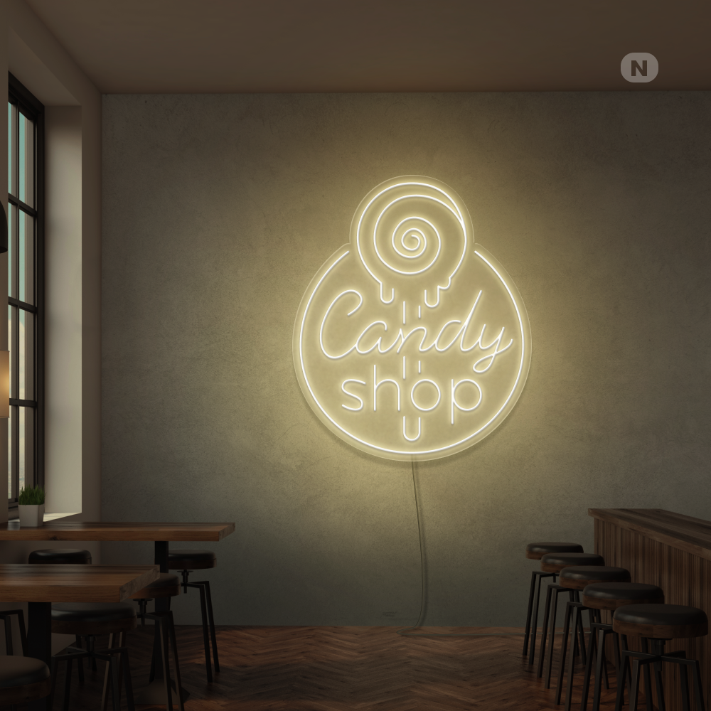 Insegna al Neon Candy Shop