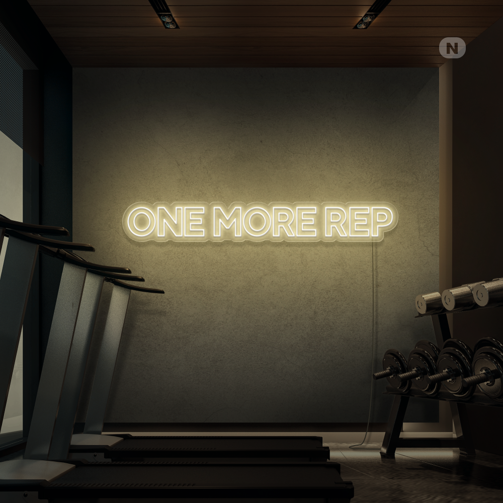 Insegna al neon One More Rep