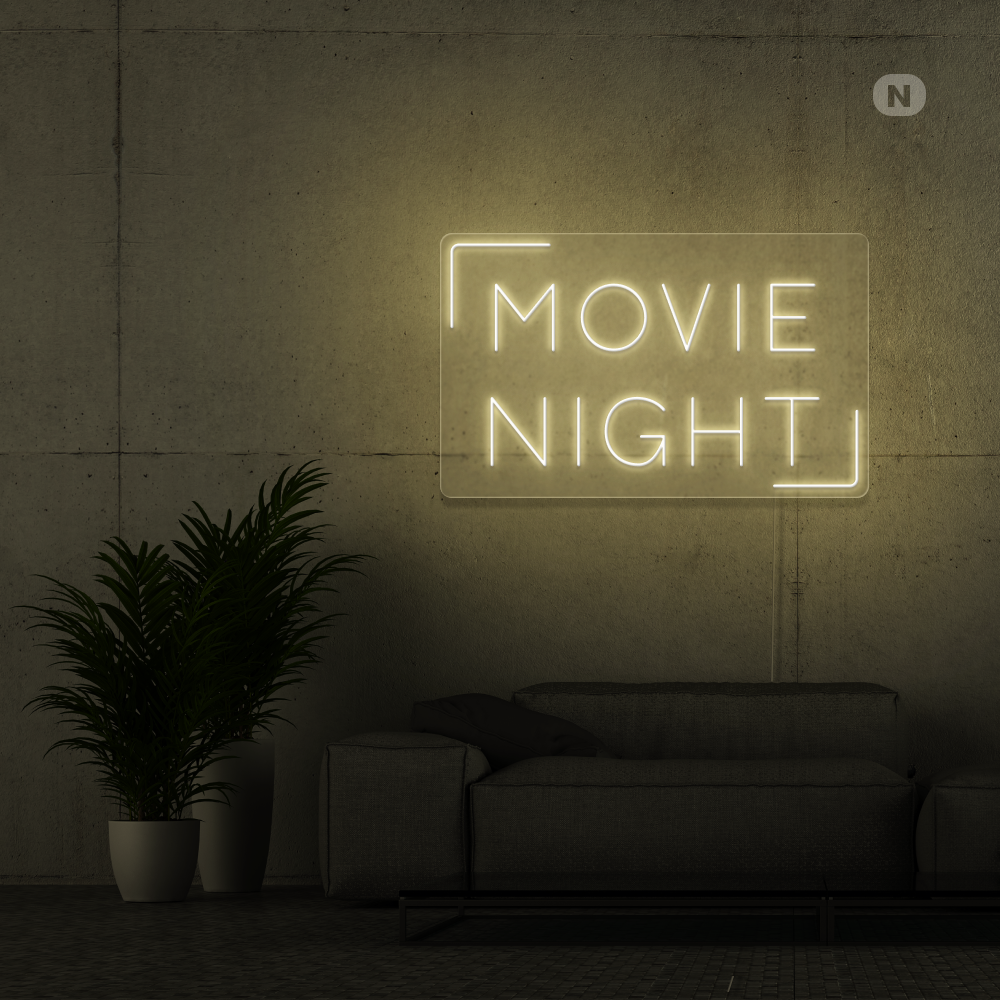 Insegna al neon Movie Night