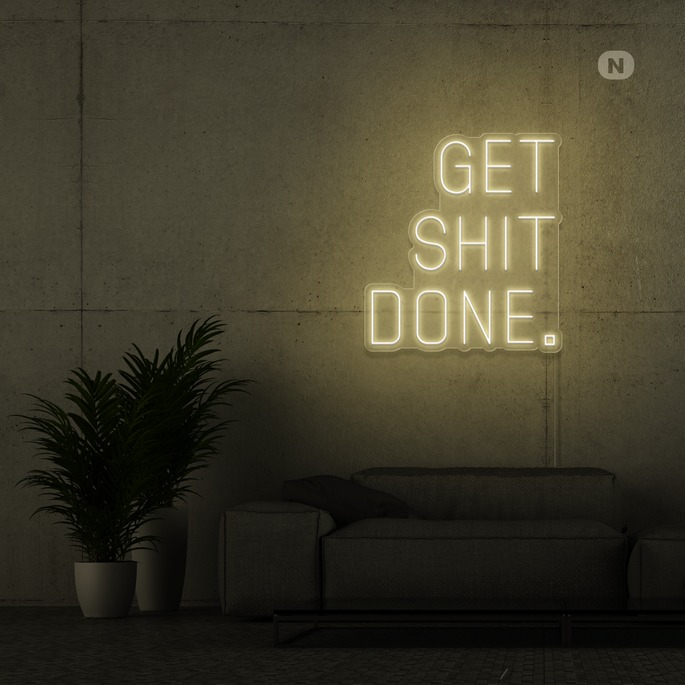 Insegna al neon Get Shit Done