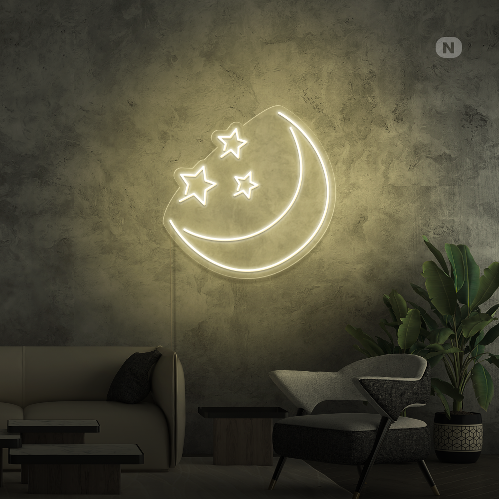 Insegna al neon Luna