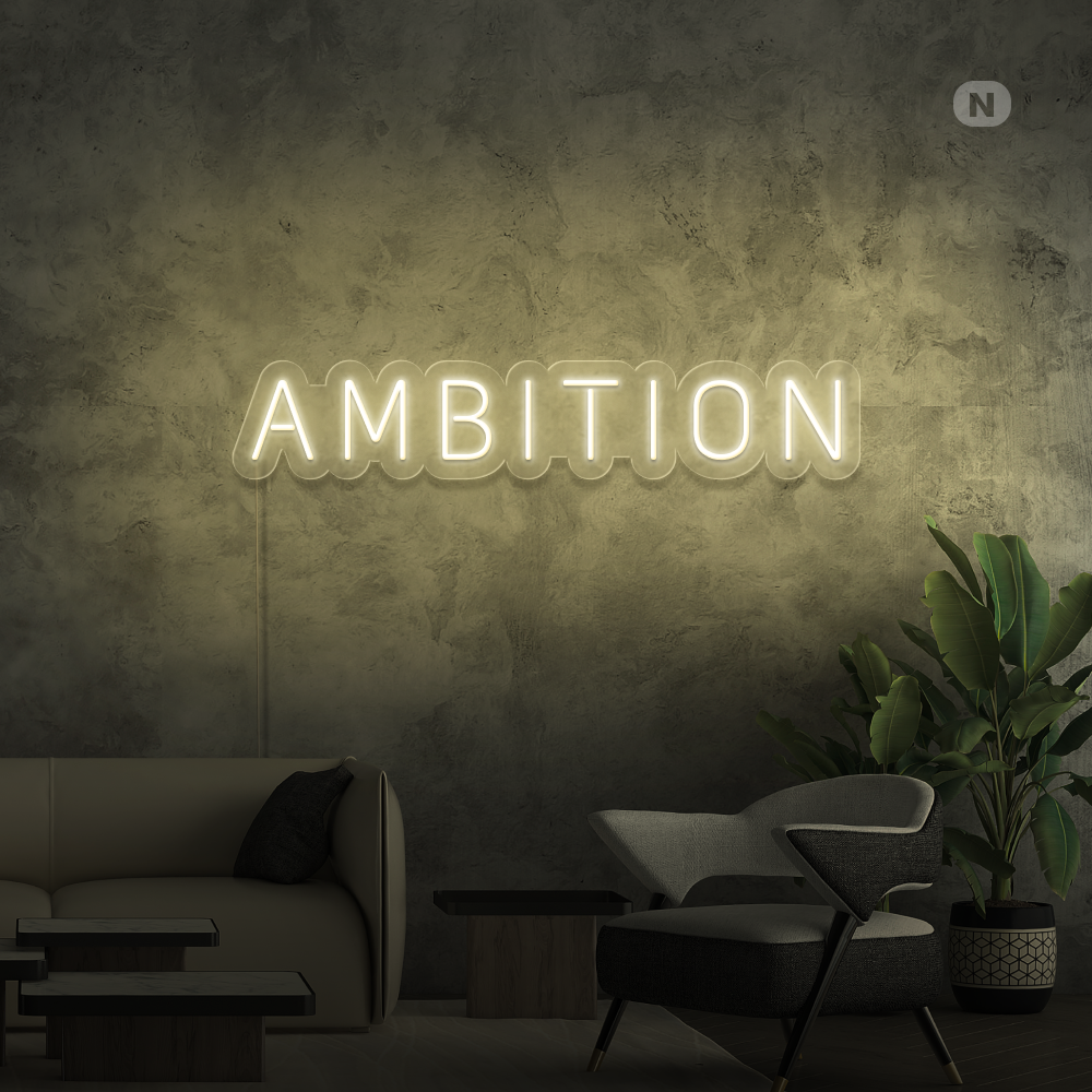 Insegna al neon Ambition