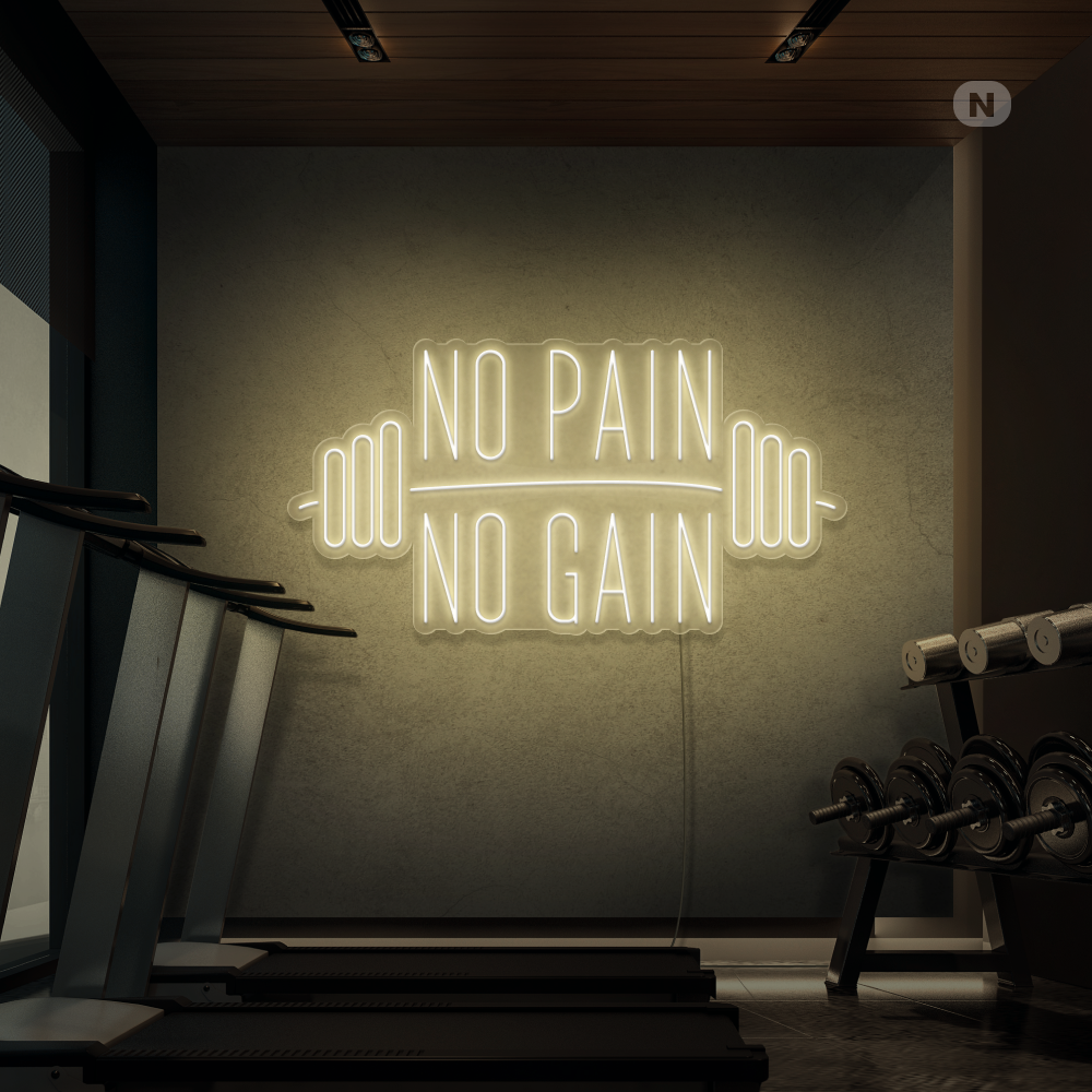 Insegna al neon No Pain No Gain